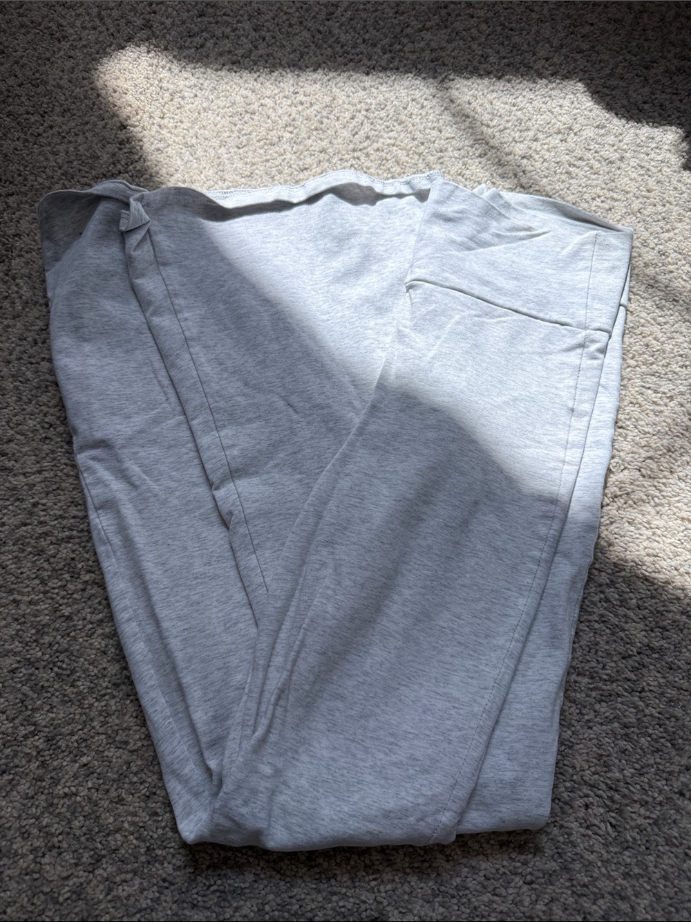 Edikted Light Gray Flare Pants